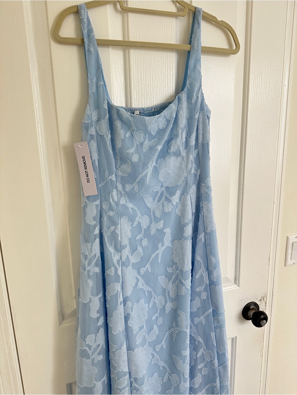 Princess Polly Pale Blue Floral Square-Neck Maxi Dress - Picture 2 of 3